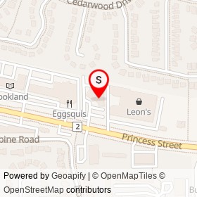 Long & McQuade on Princess Street, Kingston Ontario - location map