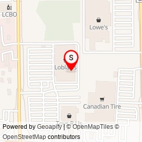 Loblaw Pharmacy on Midland Avenue, Kingston Ontario - location map