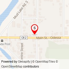 Jiffy Grill on Odessa Main Street, Loyalist Ontario - location map