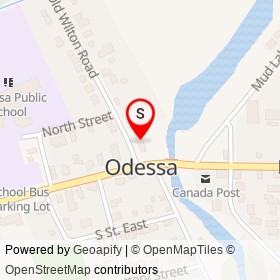 CP's Pizza & Subs on Odessa Main Street, Loyalist Ontario - location map