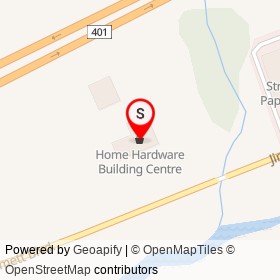 Home Hardware Building Centre on Jim Kimmett Boulevard, Napanee Ontario - location map
