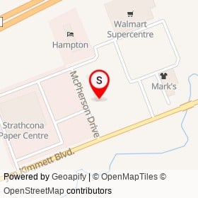 Money Mart on McPherson Drive, Napanee Ontario - location map
