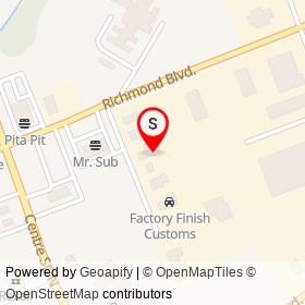 Lennox-Addington Animal Hospital on Commercial Court, Napanee Ontario - location map