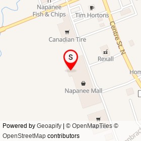 Drugstore Pharmacy on Centre Street North, Napanee Ontario - location map