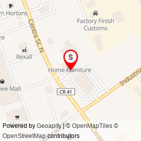 Kawartha Credit Union on Centre Street North, Napanee Ontario - location map