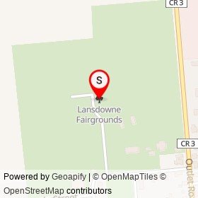 Lansdowne Fairgrounds on , Leeds and the Thousand Islands Ontario - location map