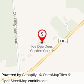 Joe Dee Dees Garden Centre on County Road 2, Leeds and the Thousand Islands Ontario - location map