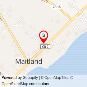 Bud the Spud on County Road 2, Augusta Ontario - location map