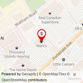 Mark's on Crocker Crescent, Brockville Ontario - location map