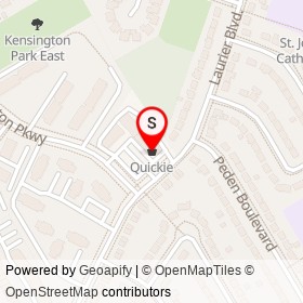 Quickie on Kensington Parkway, Brockville Ontario - location map