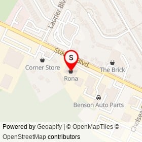 Rona on Stewart Boulevard, Brockville Ontario - location map