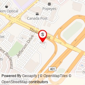KFC on Stewart Boulevard, Brockville Ontario - location map