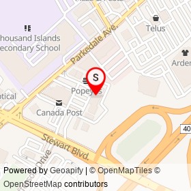 Quesada on Parkedale Avenue, Brockville Ontario - location map