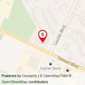 The Butcher Shop on Stewart Boulevard, Brockville Ontario - location map