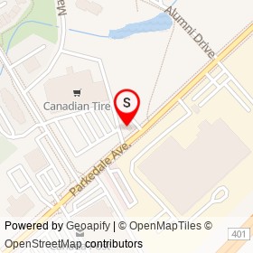 Travel Plus on Parkedale Avenue, Brockville Ontario - location map