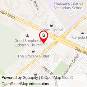 Harvey's on Stewart Boulevard, Brockville Ontario - location map