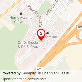 Travelodge on Kent Boulevard, Brockville Ontario - location map