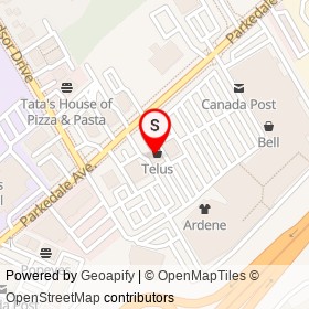 Rogers on Parkedale Avenue, Brockville Ontario - location map