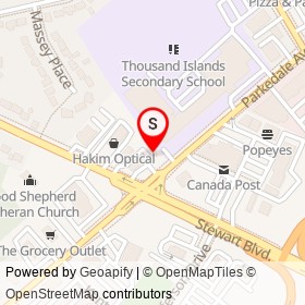 Simoniz on Stewart Boulevard, Brockville Ontario - location map