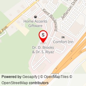 Dr. D. Brooks & Dr. S. Riyaz on Kent Boulevard, Brockville Ontario - location map