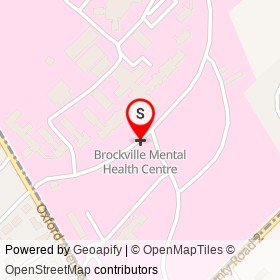 Brockville Mental Health Centre on County Road 2, Brockville Ontario - location map