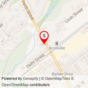 Brockville Copy Shop on Perth Street, Brockville Ontario - location map