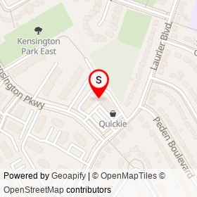 Kensington Coin Laundry on Kensington Parkway, Brockville Ontario - location map