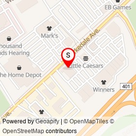 LCBO on Parkedale Avenue, Brockville Ontario - location map