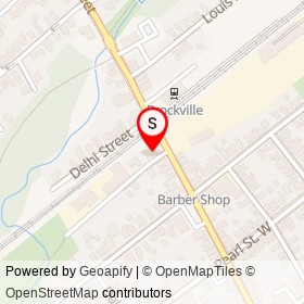 Jon’s Restaurant on Perth Street, Brockville Ontario - location map