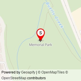 Memorial Park on , Brockville Ontario - location map