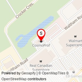 CosmoProf on Waltham Road, Brockville Ontario - location map