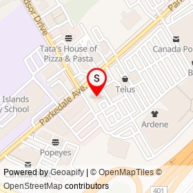 Kelsey's on Parkedale Avenue, Brockville Ontario - location map
