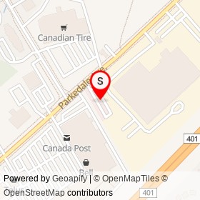 Tim Hortons on Parkedale Avenue, Brockville Ontario - location map