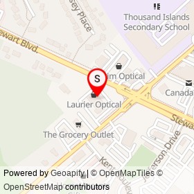 Hock Shop on Stewart Boulevard, Brockville Ontario - location map