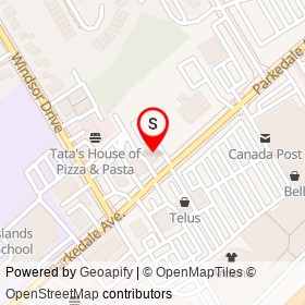 Barley Mow on Parkedale Avenue, Brockville Ontario - location map