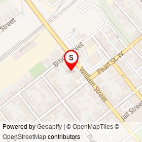 Green Eyes Optical on William Street, Brockville Ontario - location map