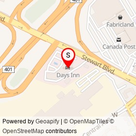 Days Inn on Stewart Boulevard, Brockville Ontario - location map