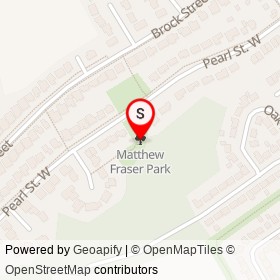 Matthew Fraser Park on , Brockville Ontario - location map
