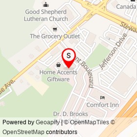 The eVape Store on Kent Boulevard, Brockville Ontario - location map