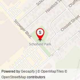 Schofield Park on , Brockville Ontario - location map