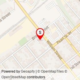 Merit Travel on William Street, Brockville Ontario - location map