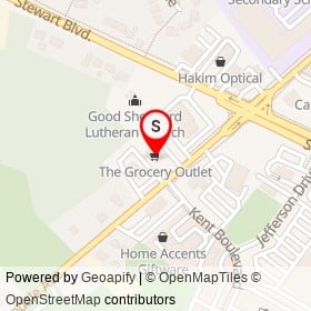 The Grocery Outlet on Parkedale Avenue, Brockville Ontario - location map
