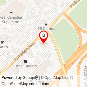 Michaels on Parkedale Avenue, Brockville Ontario - location map