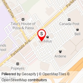 RBC on Parkedale Avenue, Brockville Ontario - location map