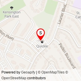 Gino's Pizza & Spaghetti on Kensington Parkway, Brockville Ontario - location map