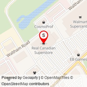 Real Canadian Superstore on Parkedale Avenue, Brockville Ontario - location map