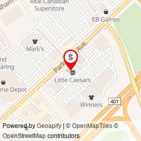 Kawartha Credit Union on Parkedale Avenue, Brockville Ontario - location map