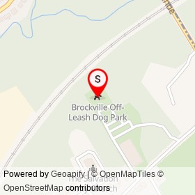 Brockville Off-Leash Dog Park on Broadway Avenue, Brockville Ontario - location map