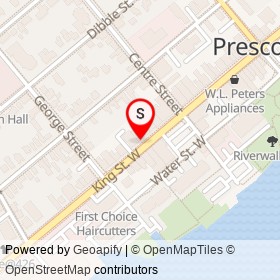 Ontario Vape on King Street West, Prescott Ontario - location map
