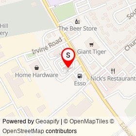 Tim Hortons on Edward Street, Prescott Ontario - location map